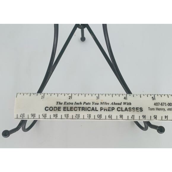 Plate Stand Easel Metal Black 6 Inches Tall 5" Wide 5" Spread Painting Display - Picture 5 of 7